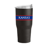 30oz Kansas State Powdercoat Stripe Tumbler - Logo Brands - Flyclothing LLC