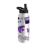 Kansas State 34oz White Dreamweave Quencher Bottle - Logo Brands - Flyclothing LLC