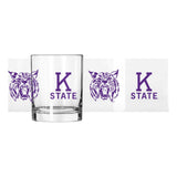 Kansas State Vault 14oz Gameday Rocks Glass - Logo Brands - Flyclothing LLC