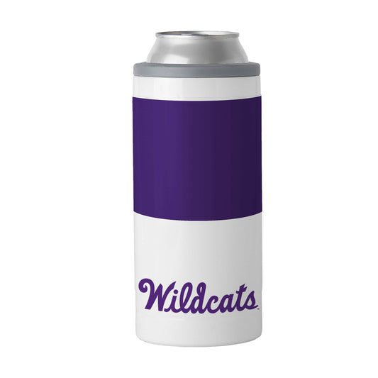 Kansas State Vault 12oz Colorblock Slim Can Coolie - Logo Brands - Flyclothing LLC