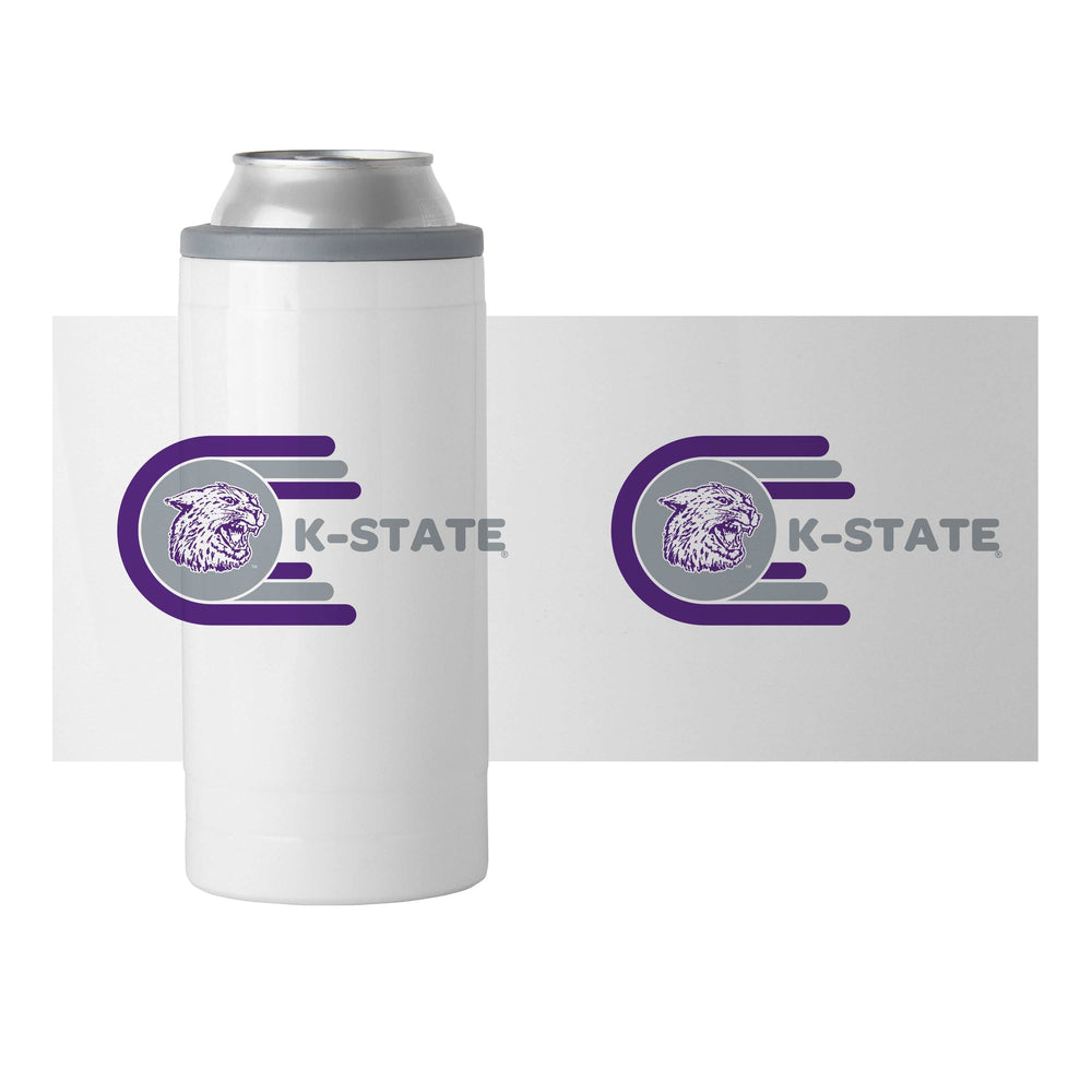 Kansas State 12oz Whirl Slim Can Coolie - Logo Brands - Flyclothing LLC