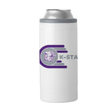 Kansas State 12oz Whirl Slim Can Coolie - Logo Brands - Flyclothing LLC