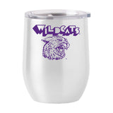 Kansas State 16oz Arcade Stainless Curved Beverage - Logo Brands - Flyclothing LLC