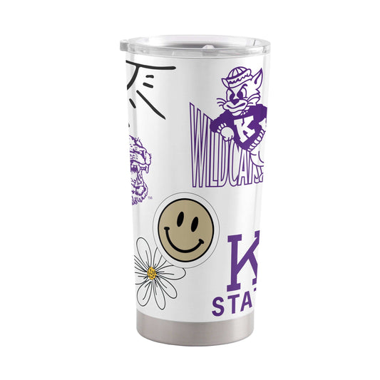 Kansas State Vault 20oz Native Stainless Tumbler - Logo Brands - Flyclothing LLC