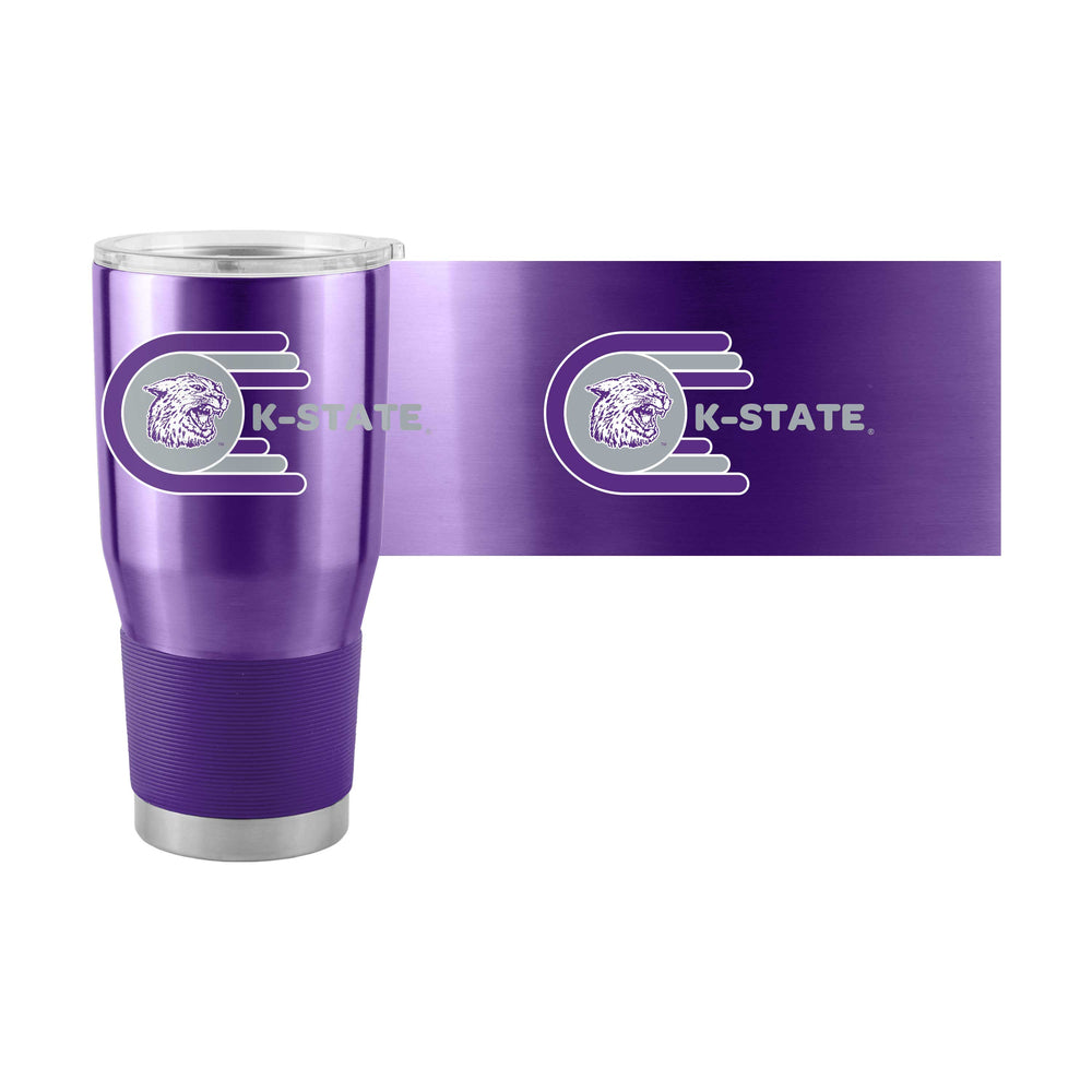 Kansas State 30oz Whirl Stainless Tumbler - Logo Brands - Flyclothing LLC