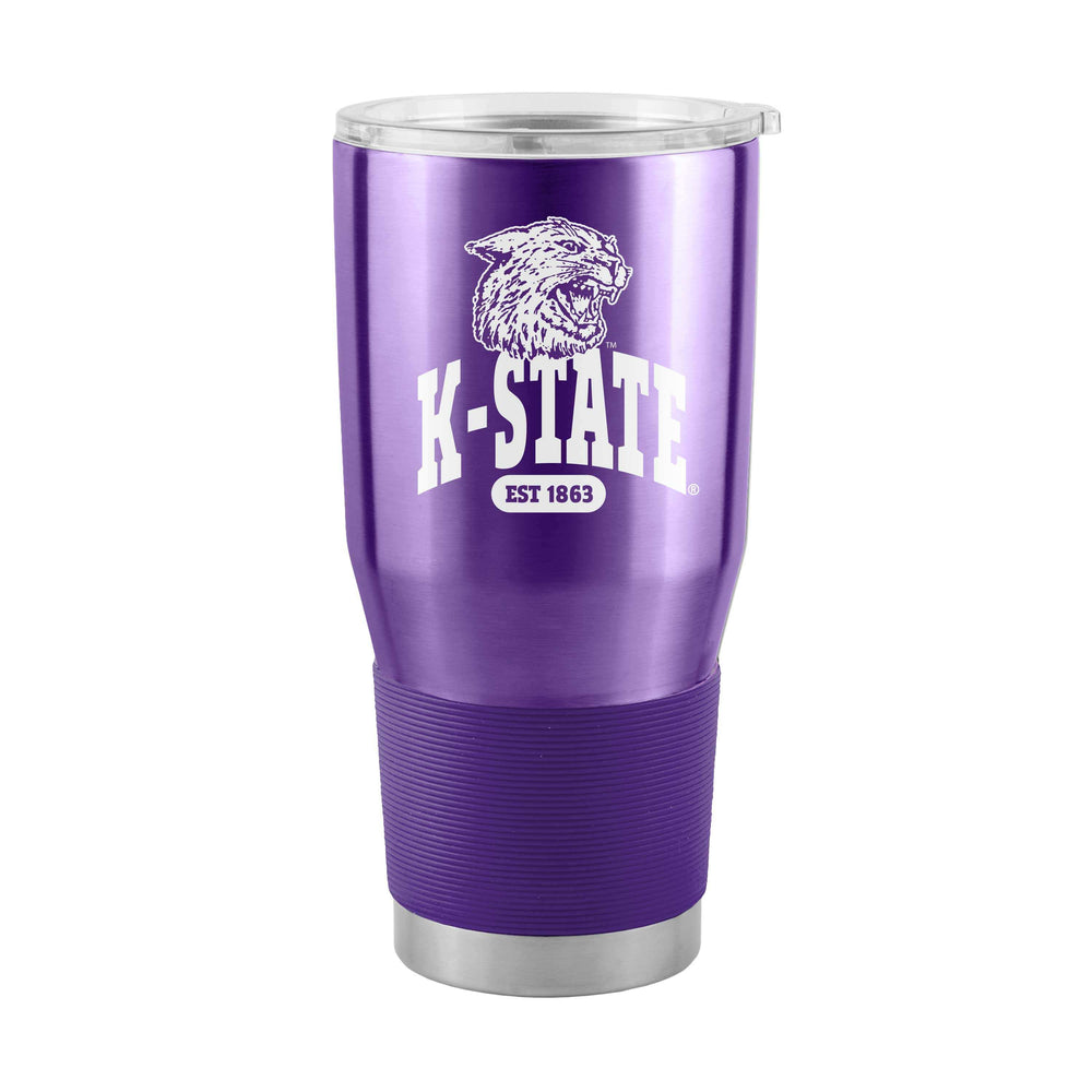 Kansas State 30oz Arch Stainless Tumbler - Logo Brands - Flyclothing LLC