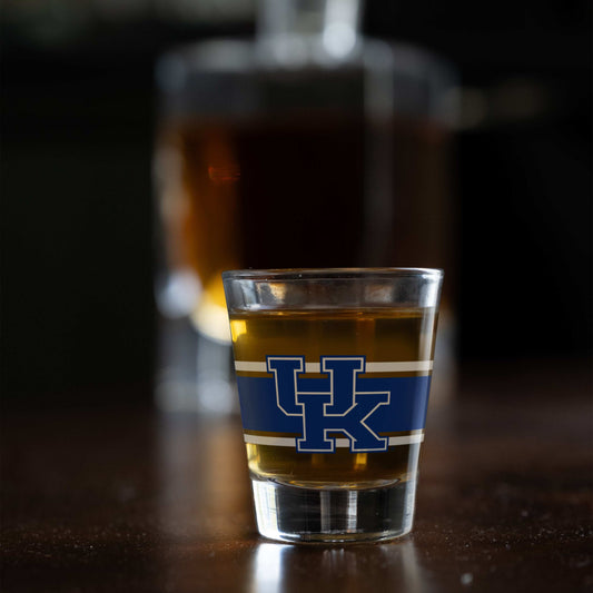 Kentucky 2oz Stripe Shot Glass - Logo Brands - Flyclothing LLC