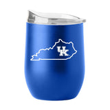 Kentucky 16oz State Outline Powder Coat Curved Beverage - Logo Brands - Flyclothing LLC