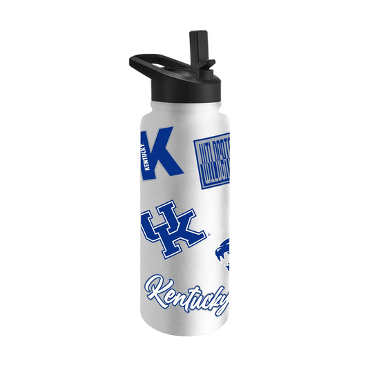 Kentucky 34oz White Dreamweave Quencher Bottle - Logo Brands - Flyclothing LLC