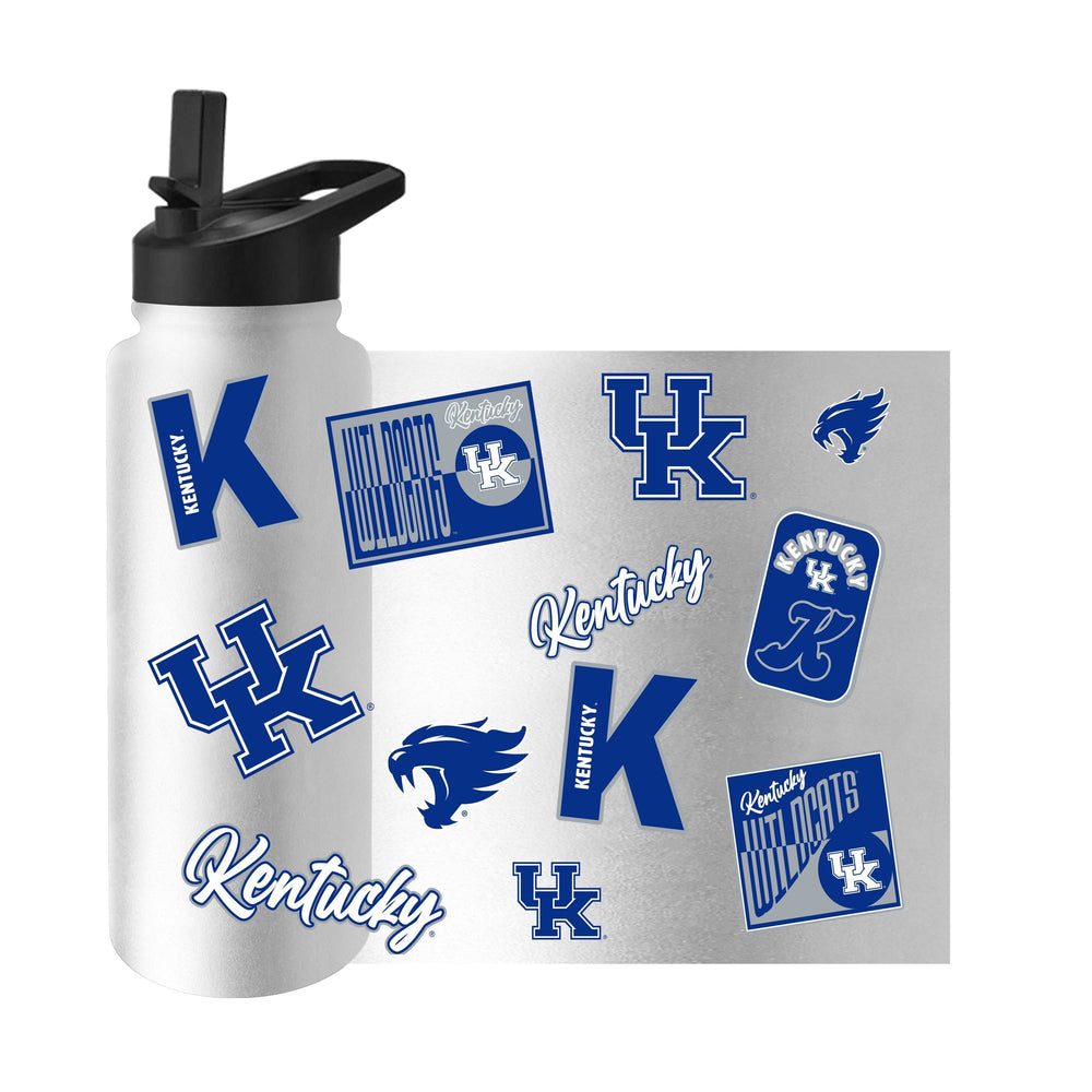 Kentucky 34oz White Dreamweave Quencher Bottle - Logo Brands - Flyclothing LLC