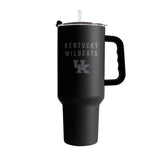 Kentucky 40oz Black Tonal Powder Coat Tumbler - Logo Brands - Flyclothing LLC