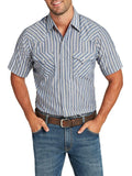 Men's Ely Cattleman Short Sleeve Stripe Western Snap Shirt - Ely Cattleman - Flyclothing LLC