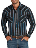 Men's Ely Cattleman Long Sleeve Stripe Western Snap Shirt - Ely Cattleman - Flyclothing LLC