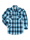 Men's Ely Cattleman Long Sleeve Plaid Western Snap Shirt - Ely Cattleman - Flyclothing LLC