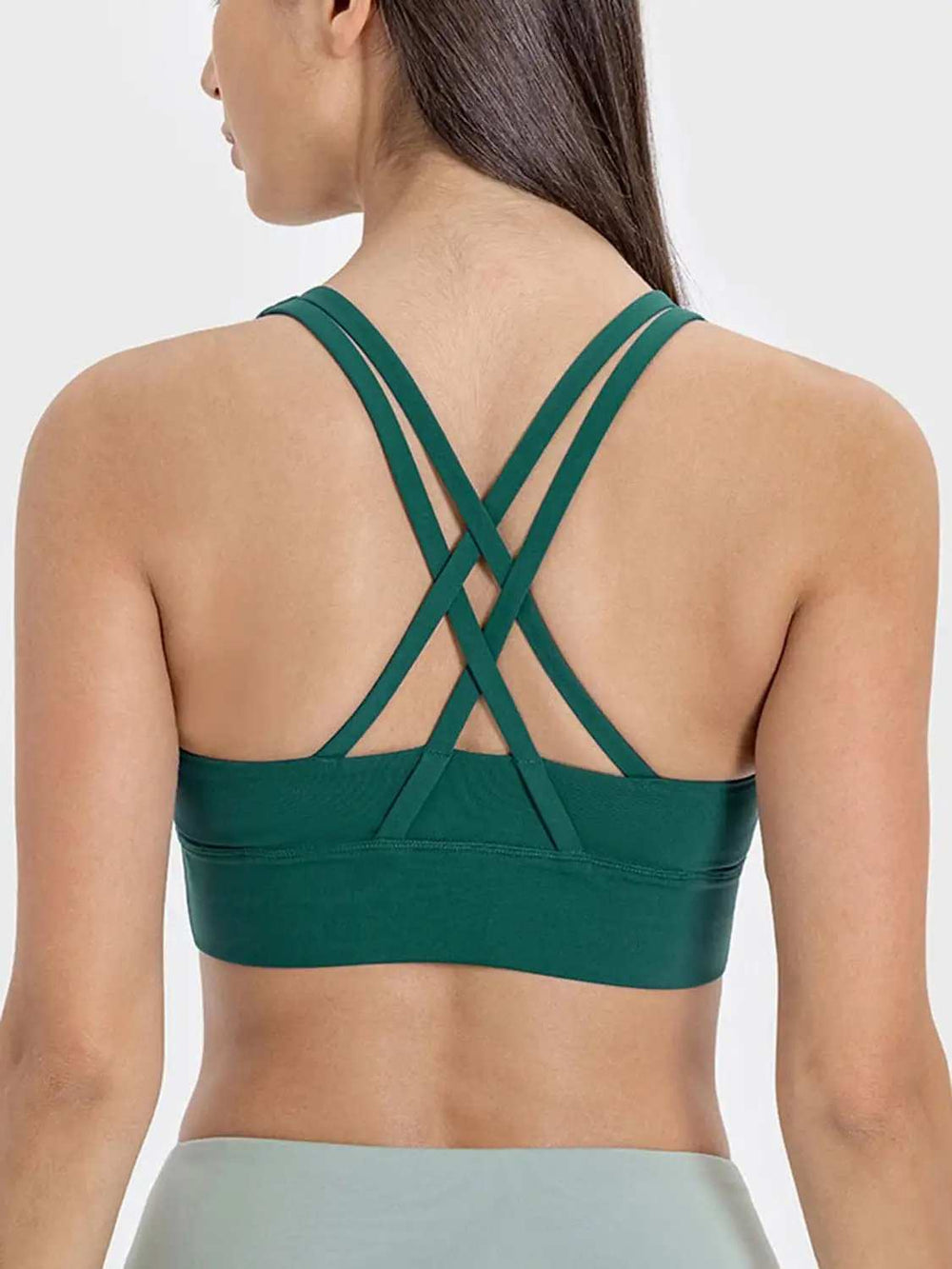 Crisscross Scoop Neck Active Tank - Trendsi - Flyclothing LLC