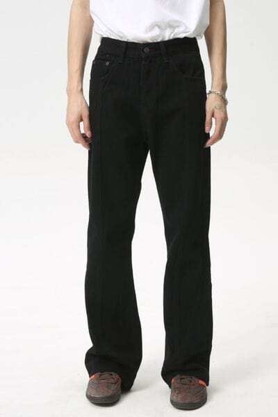 Baggy Jeans with Pockets - Trendsi - Flyclothing LLC