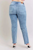 Judy Blue Plus Size High Waist Dad Jeans - Trendsi - Flyclothing LLC