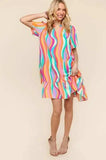 Haptics Tiered Woven Ruffle Hem Dress - Trendsi - Flyclothing LLC