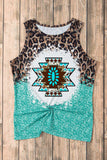 Leopard Round Neck Tank - Trendsi - Flyclothing LLC