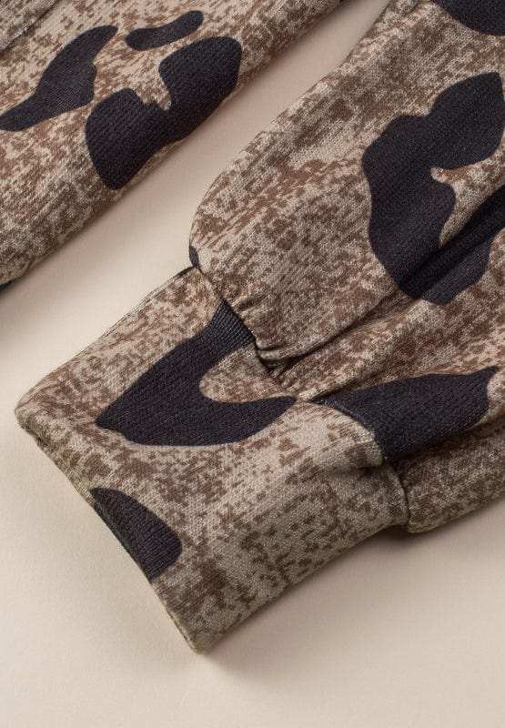 Leopard V-Neck Long Sleeve Blouse - Trendsi - Flyclothing LLC