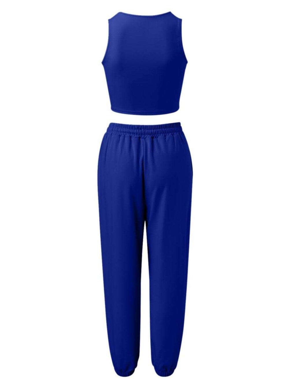 Wide Strap Top and Drawstring Joggers Set - Trendsi - Flyclothing LLC