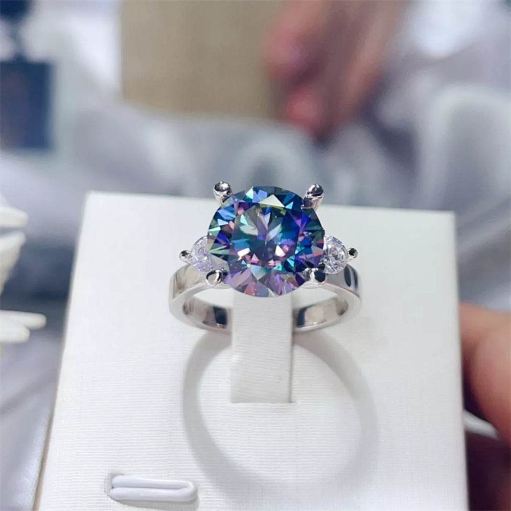 5 Carat Moissanite 925 Sterling Silver Ring - Trendsi - Flyclothing LLC