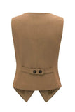 Pocketed Button Up Vest - Trendsi - Flyclothing LLC
