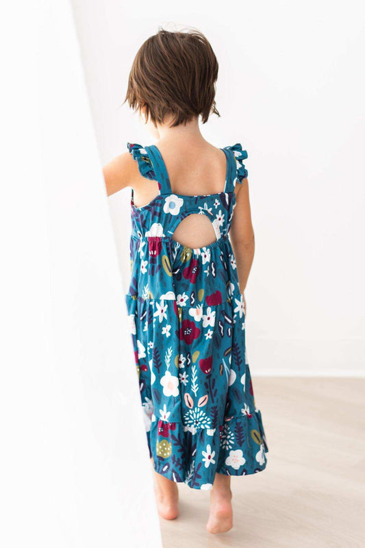 Berries in Bloom Ruffle Maxi Dress - Mila & Rose ® - Flyclothing LLC