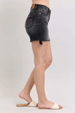 Judy Blue Full Size Long Cut Off 2 Button Dad Denim Shorts Plus Size - Trendsi - Flyclothing LLC