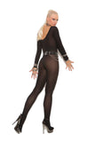Elegant Moments Black Long Sleeve Bodystocking 1606 - Elegant Moments - Flyclothing LLC