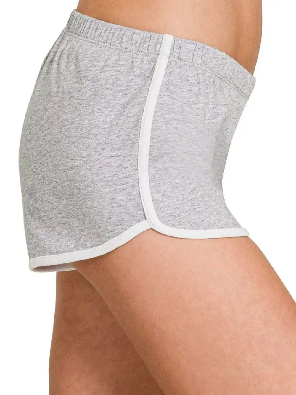 Zenana Elastic Waistband Dolphin Shorts - Trendsi - Flyclothing LLC