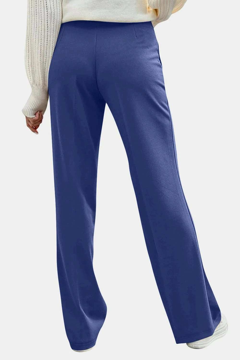 Decorative Button High Rise Pants - Trendsi - Flyclothing LLC