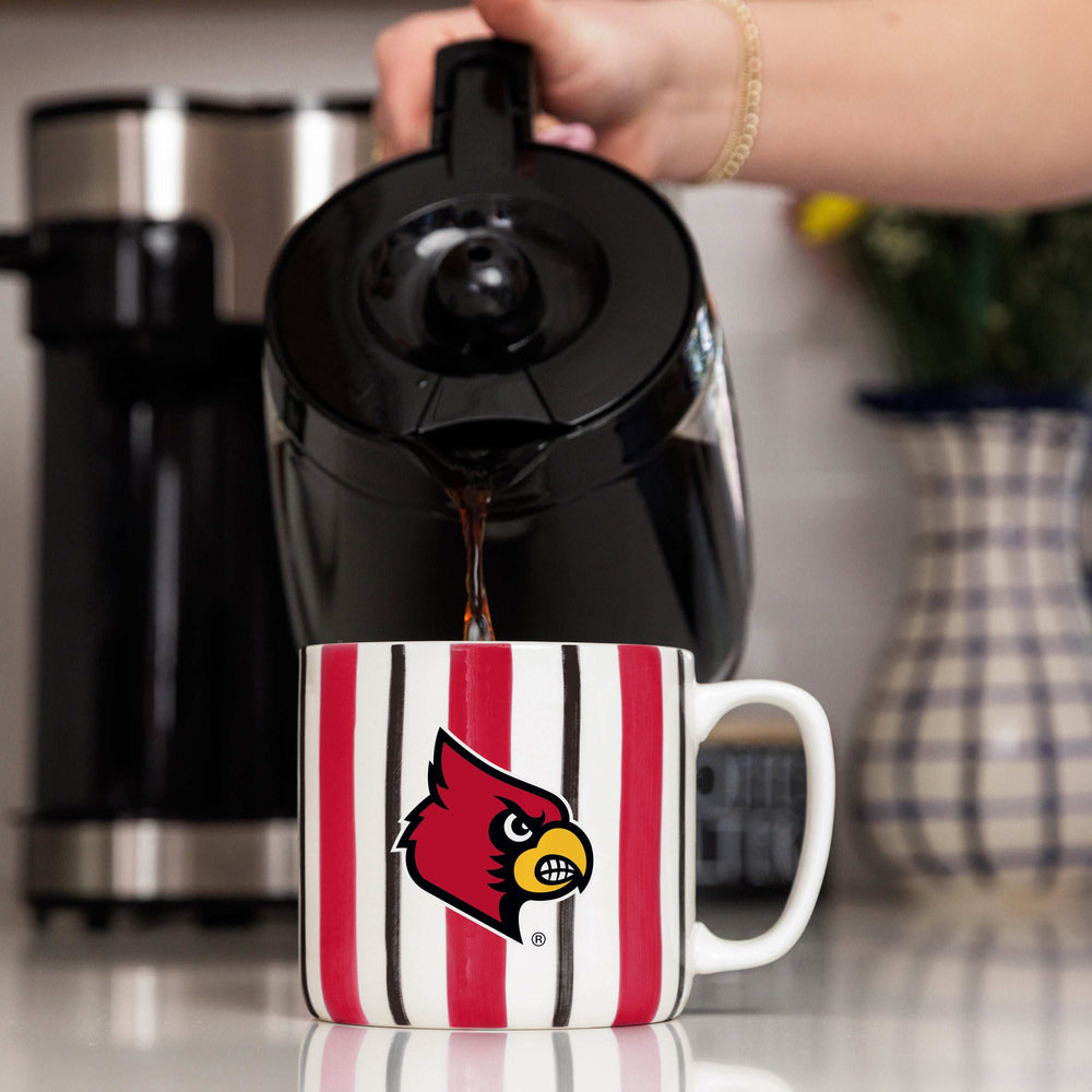 Louisville 16oz Brushstroke Stripe Mug - Logo Brands - Flyclothing LLC
