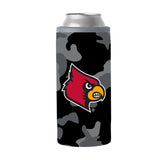 Louisville Black Camo 12oz Slim Can Coolie - Logo Brands - Flyclothing LLC