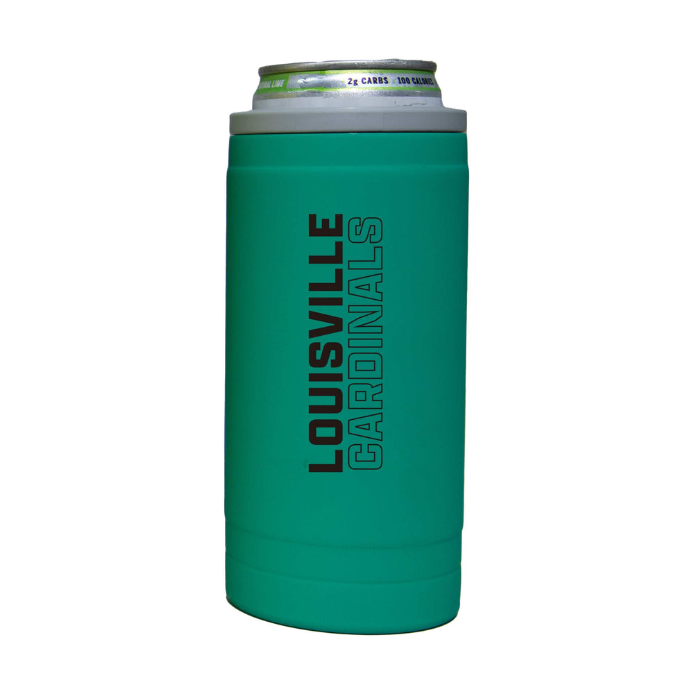 Louisville 12oz Optic Stacked Soft Touch Slim Coolie - Logo Brands - Flyclothing LLC