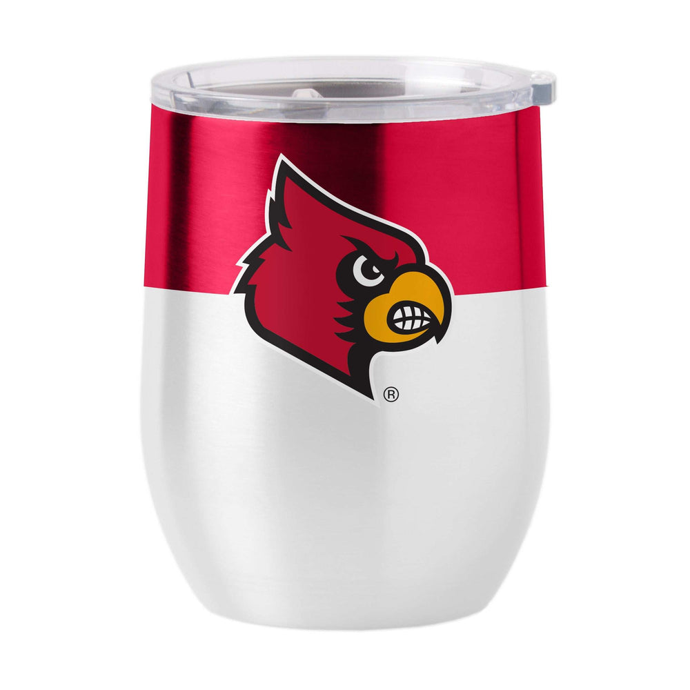 Louisville Colorblock 16oz Stainless Curved Beverage - Logo Brands - Flyclothing LLC