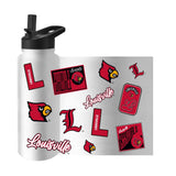 Louisville 34oz White Dreamweave Quencher Bottle - Logo Brands - Flyclothing LLC