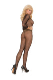 Elegant Moments Black Long Sleeve Fishnet Bodystocki 1615 - Elegant Moments - Flyclothing LLC