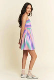 Davi & Dani Multi Color Ombre Printed Bodice Button Up Dress - Trendsi - Flyclothing LLC