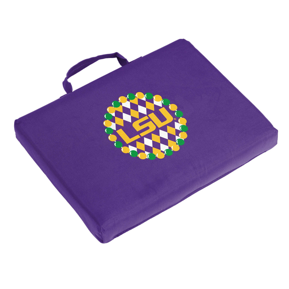 LSU Mardi Gras Bleacher Cushion - Logo Brands - Flyclothing LLC