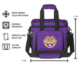 LSU 24 Flex Can Cooler - Logo Brands - Flyclothing LLC