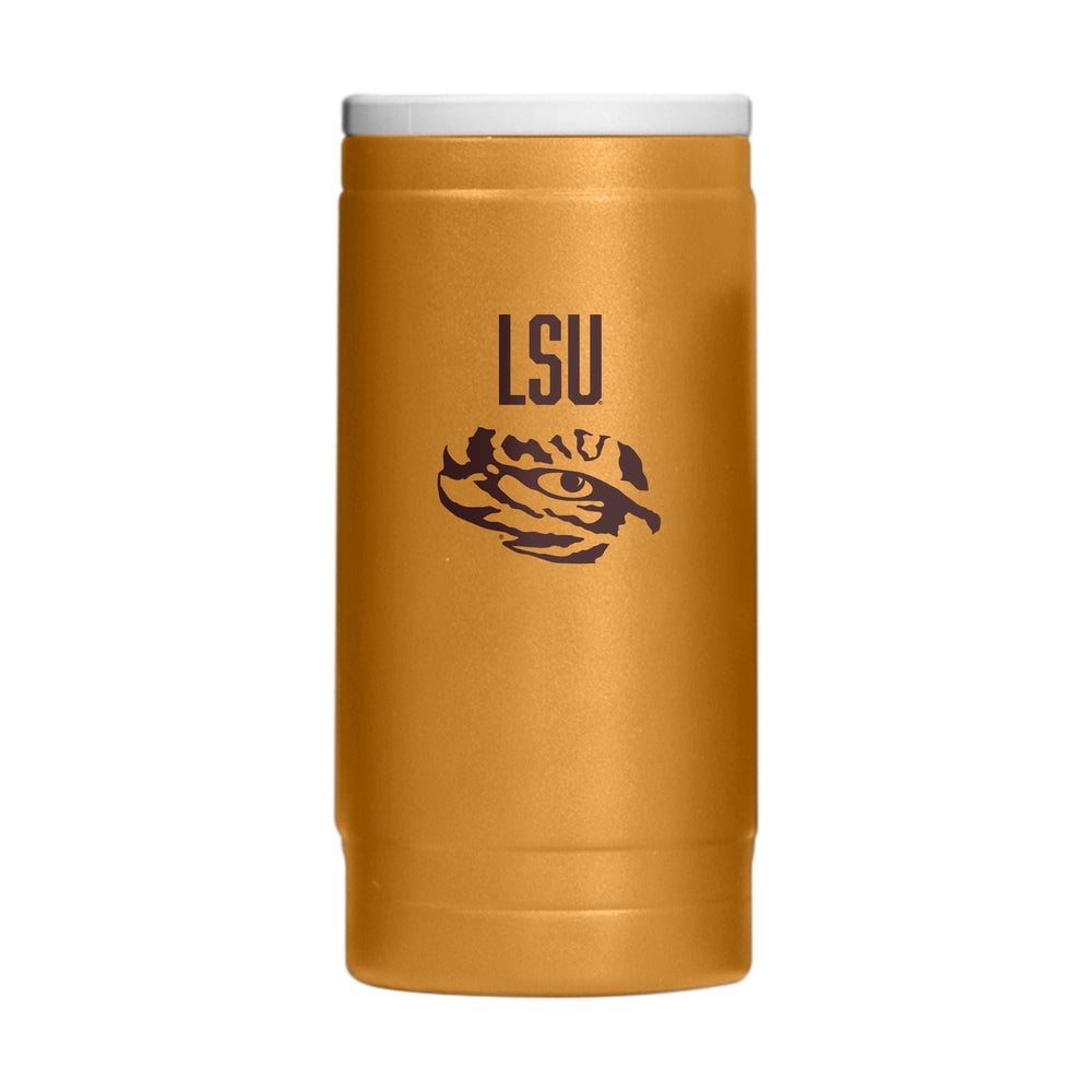 LSU Huddle Powder Coat Slim Can Coolie - Logo Brands - Flyclothing LLC