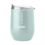 LSU 16oz Vertical Powder Coat Curved Beverage - Logo Brands - Flyclothing LLC