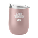 LSU 16oz Stencil Powder Coat Curved Beverage - Logo Brands - Flyclothing LLC