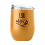 LSU 16oz Huddle Powder Coat Curved Beverage - Logo Brands - Flyclothing LLC