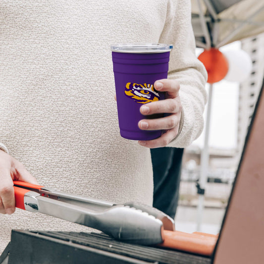 LSU 22oz Flipside Stainless Cup - Logo Brands - Flyclothing LLC