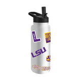LSU 34oz White Dreamweave Quencher Bottle - Logo Brands - Flyclothing LLC