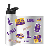 LSU 34oz White Dreamweave Quencher Bottle - Logo Brands - Flyclothing LLC