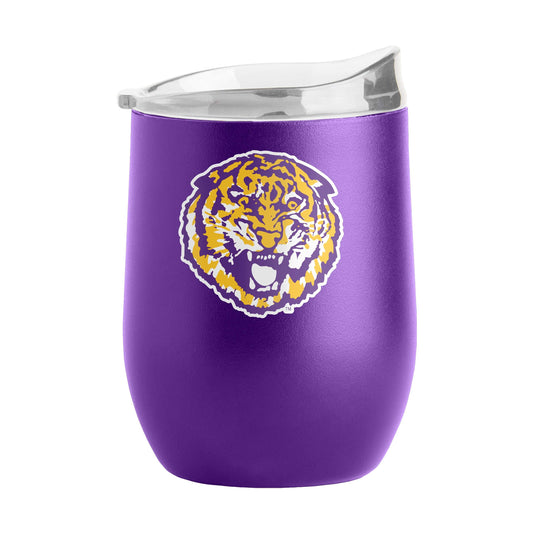 LSU Vault 16oz Powder Coat Curved Beverage - Logo Brands - Flyclothing LLC