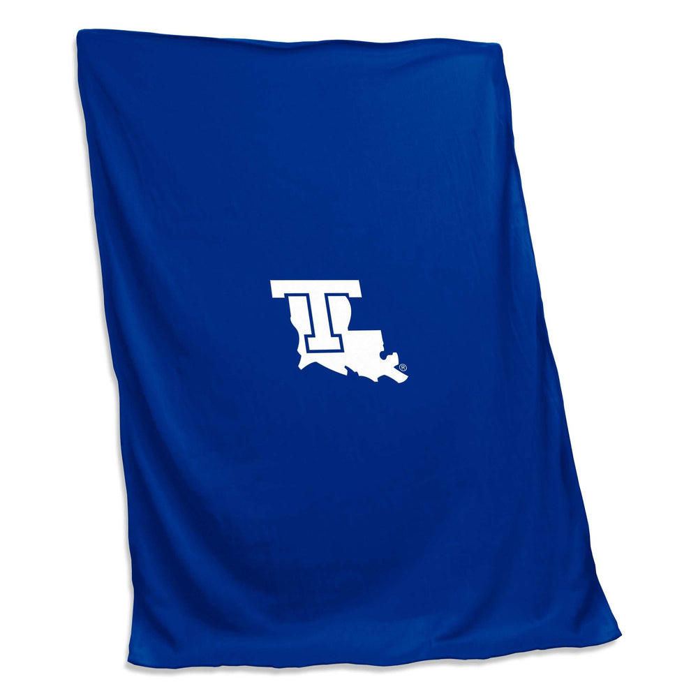Louisiana Tech Sweatshirt Blanket (Screened) - Logo Brands - Flyclothing LLC